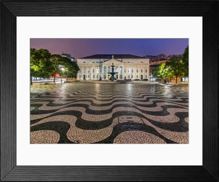 Framed Print : D. Maria II National Theatre or Teatro Nacional D. Maria II, Rossio Square, Lisbon Framed Print : D. Maria II National Theatre or Teatro Nacional D. Maria II, Rossio Square, Lisbon