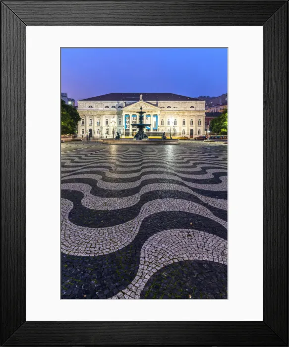 Framed Print : D. Maria II National Theatre or Teatro Nacional D. Maria II, Rossio Square, Lisbon Framed Print : D. Maria II National Theatre or Teatro Nacional D. Maria II, Rossio Square, Lisbon
