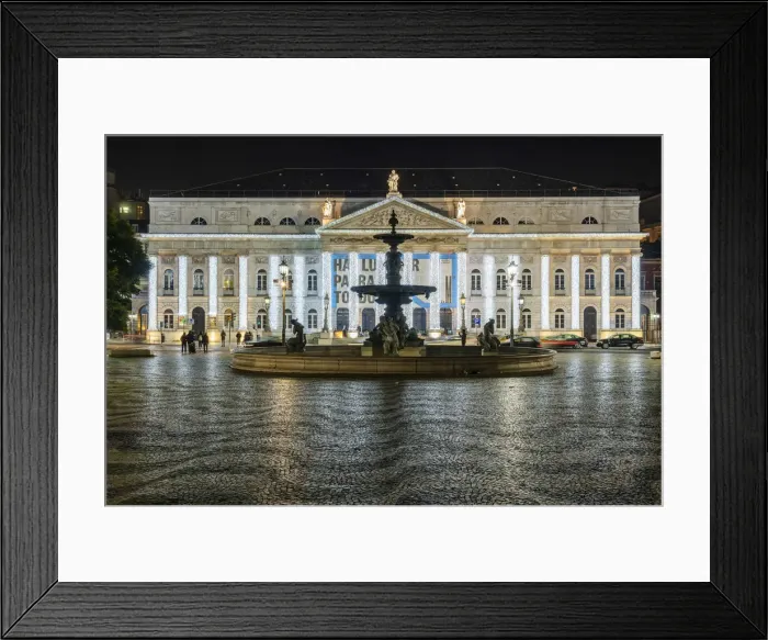 Framed Print : D. Maria II National Theatre or Teatro Nacional D. Maria II, Rossio Square, Lisbon Framed Print : D. Maria II National Theatre or Teatro Nacional D. Maria II, Rossio Square, Lisbon