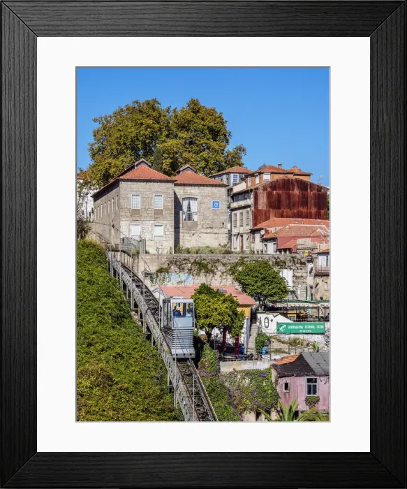 Framed Print : Funicular dos Guindais, Porto, Portugal Framed Print : Funicular dos Guindais, Porto, Portugal