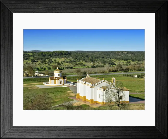 Framed Print : The churches of Monforte. Alentejo, Portugal Framed Print : The churches of Monforte. Alentejo, Portugal