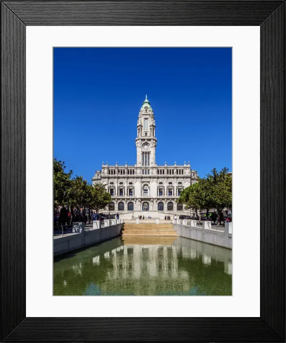Framed Print : City Hall, Porto, Portugal Framed Print : City Hall, Porto, Portugal