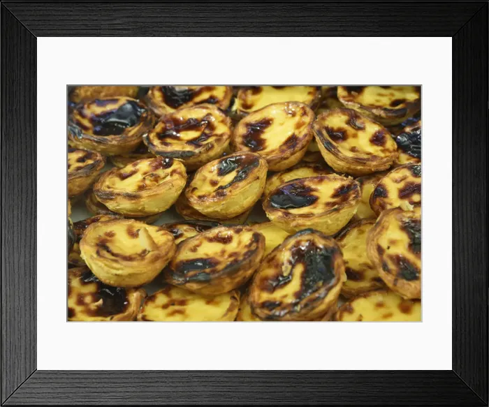 Framed Print : Traditional pasteis de nata (custard tarts). Belem, Lisboa Framed Print : Traditional pasteis de nata (custard tarts). Belem, Lisboa