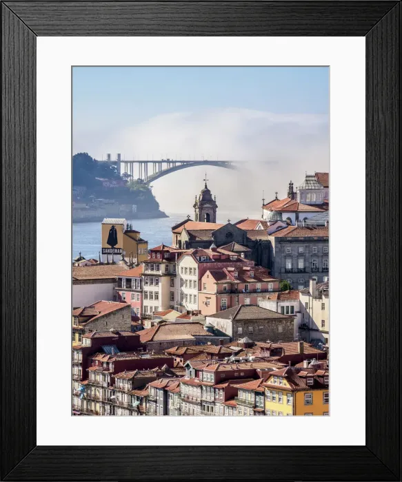 Framed Print : View towards Arrabida Bridge, Porto, Portugal Framed Print : View towards Arrabida Bridge, Porto, Portugal