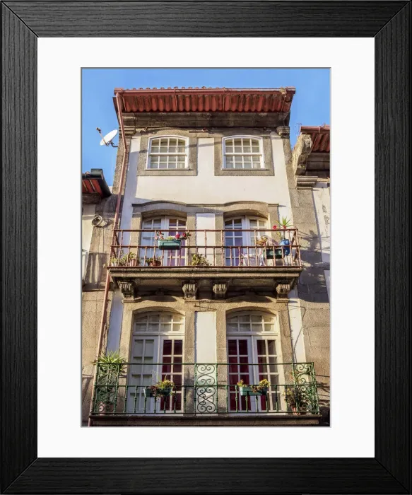 Framed Print : House at the Old Town, Porto, Portugal