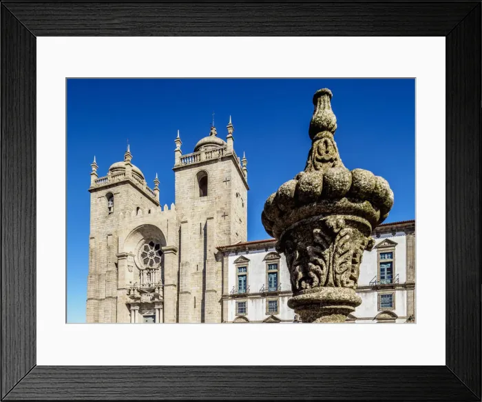 Framed Print : Se Cathedral, Pelourinho Square, Porto, Portugal Framed Print : Se Cathedral, Pelourinho Square, Porto, Portugal
