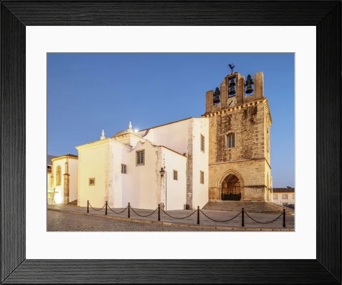 Framed Print : Se Cathedral at dusk, Faro, Algarve, Portugal Framed Print : Se Cathedral at dusk, Faro, Algarve, Portugal