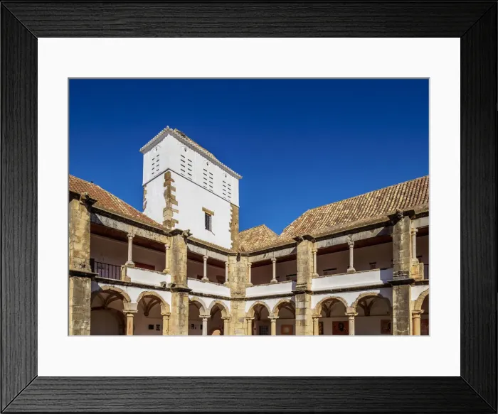 Framed Print : Cloister of Monastery of Nossa Senhora da Assuncao, Faro, Algarve, Portugal Framed Print : Cloister of Monastery of Nossa Senhora da Assuncao, Faro, Algarve, Portugal