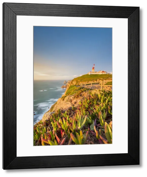 Framed Print : Cabo de Roca, Colares, Sintra, Lisbon district, Portugal. Lighthouse at sunset Framed Print : Cabo de Roca, Colares, Sintra, Lisbon district, Portugal. Lighthouse at sunset