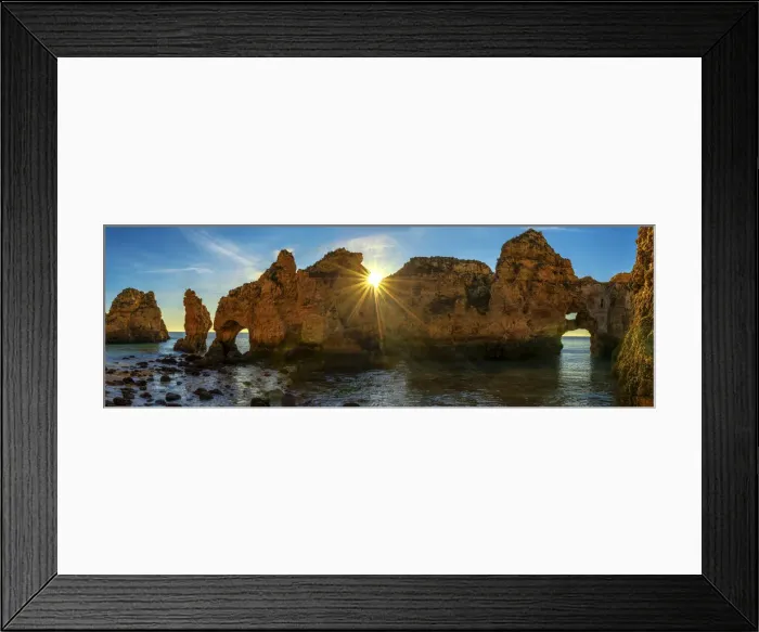 Framed Print : Ponta da Piedade Sea Stacks and Arches at Sunrise, Algarve, Portugal Framed Print : Ponta da Piedade Sea Stacks and Arches at Sunrise, Algarve, Portugal