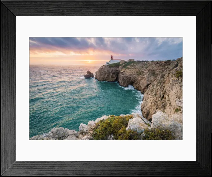 Framed Print : Cabo de Sao Vicente (Cape St. Vincent), Sagres, Algarve, Portugal Framed Print : Cabo de Sao Vicente (Cape St. Vincent), Sagres, Algarve, Portugal
