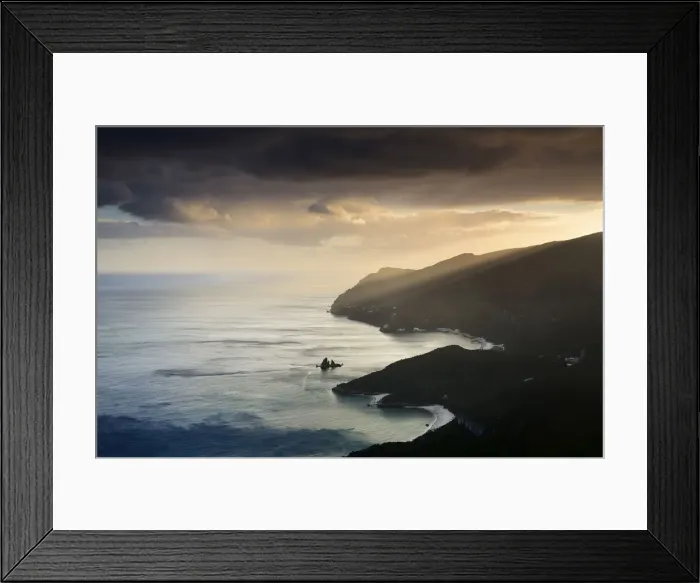 Framed Print : Arrabida mountain range (Serra da Arrabida). Arrabida Nature Park, Portugal