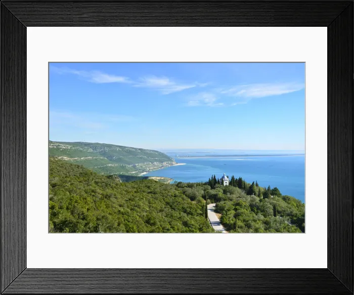 Framed Print : Arrabida mountain range (Serra da Arrabida). Arrabida Nature Park, Portugal