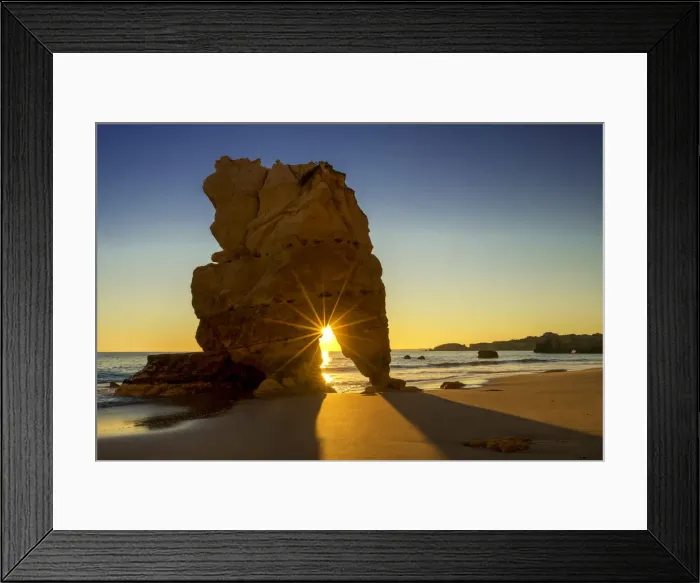 Framed Print : Sea Arch at Sunset, Algarve, Portugal Framed Print : Sea Arch at Sunset, Algarve, Portugal