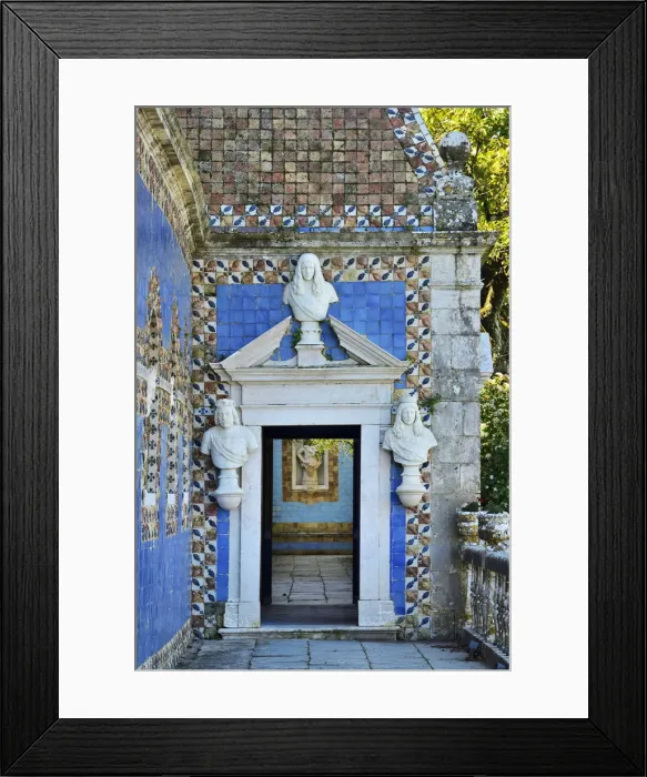 Framed Print : Entrance to the Gallery of Kings. Palacio dos Marqueses de Fronteira (Palace of Framed Print : Entrance to the Gallery of Kings. Palacio dos Marqueses de Fronteira (Palace of