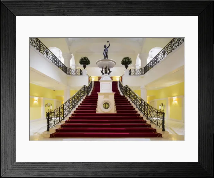 Framed Print : Portugal, Douro Litoral, Porto. The lobby of the Five Star Yeatman Hotel, part of Framed Print : Portugal, Douro Litoral, Porto. The lobby of the Five Star Yeatman Hotel, part of