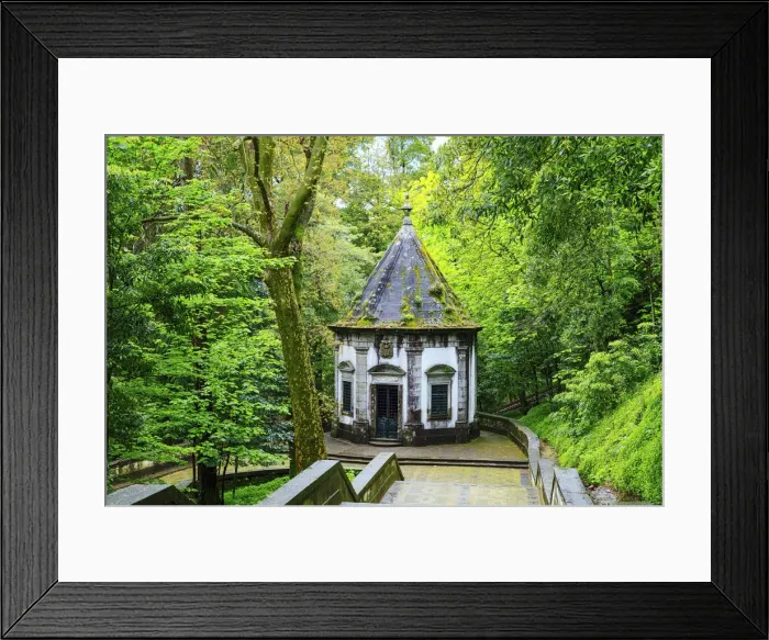 Framed Print : Europe, Portugal, Braga, Bom Jesus do Monte, chapel on the route of the stations of Framed Print : Europe, Portugal, Braga, Bom Jesus do Monte, chapel on the route of the stations of