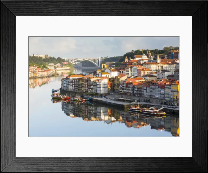 Framed Print : Portugal, Douro Litoral, Porto. An early morning view of the UNESCO World Heritage Framed Print : Portugal, Douro Litoral, Porto. An early morning view of the UNESCO World Heritage