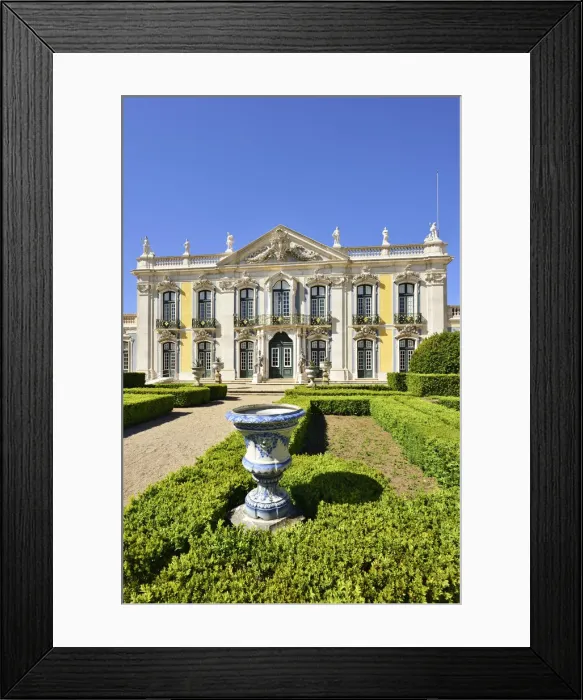 Framed Print : The Queluz National Palace (Palacio Nacional de Queluz), dating back to the 18th century Framed Print : The Queluz National Palace (Palacio Nacional de Queluz), dating back to the 18th century