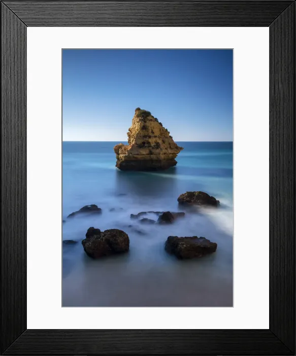 Framed Print : Sea Stack, Algarve, Portugal