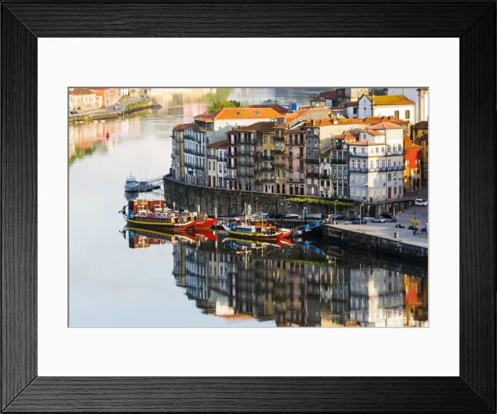Framed Print : Portugal, Douro Litoral, Porto. An early morning view of the UNESCO World Heritage Framed Print : Portugal, Douro Litoral, Porto. An early morning view of the UNESCO World Heritage