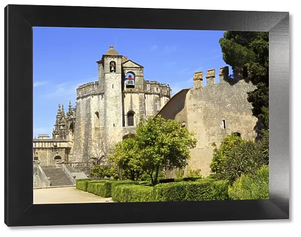 Europe, Portugal, Tomar, UNESCO World Heritage listed Convent of Christ and castle