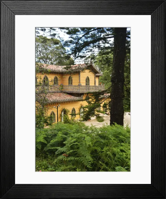 Framed Print : Chalet of the Condessa d Edla, a 19th century mansion Framed Print : Chalet of the Condessa d Edla, a 19th century mansion