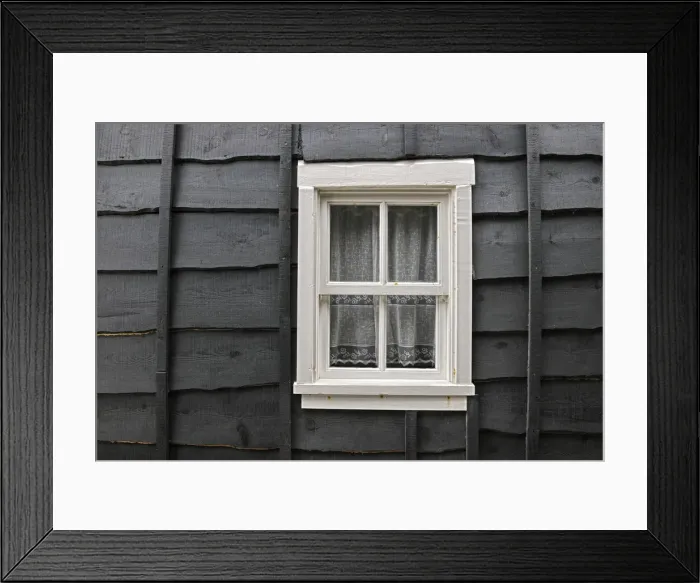 Framed Print : Window of an old wooden house called palheiro. Tocha, Portugal Framed Print : Window of an old wooden house called palheiro. Tocha, Portugal