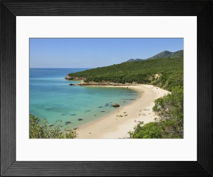 Framed Print : Galapinhos beach in the Arrabida Natural Park, Setubal. Portugal Framed Print : Galapinhos beach in the Arrabida Natural Park, Setubal. Portugal