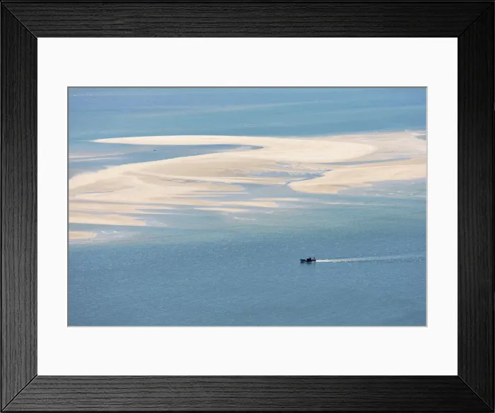 Framed Print : Sado river and the Atlantic Ocean with a fishing boat arriving at Setubal, Portugal Framed Print : Sado river and the Atlantic Ocean with a fishing boat arriving at Setubal, Portugal