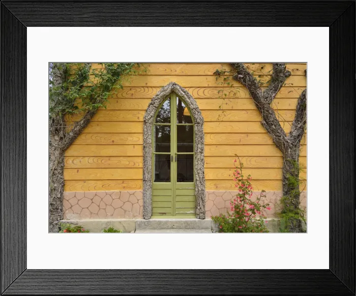 Framed Print : Door of the Chalet of the Condessa d Edla, a 19th century mansion Framed Print : Door of the Chalet of the Condessa d Edla, a 19th century mansion