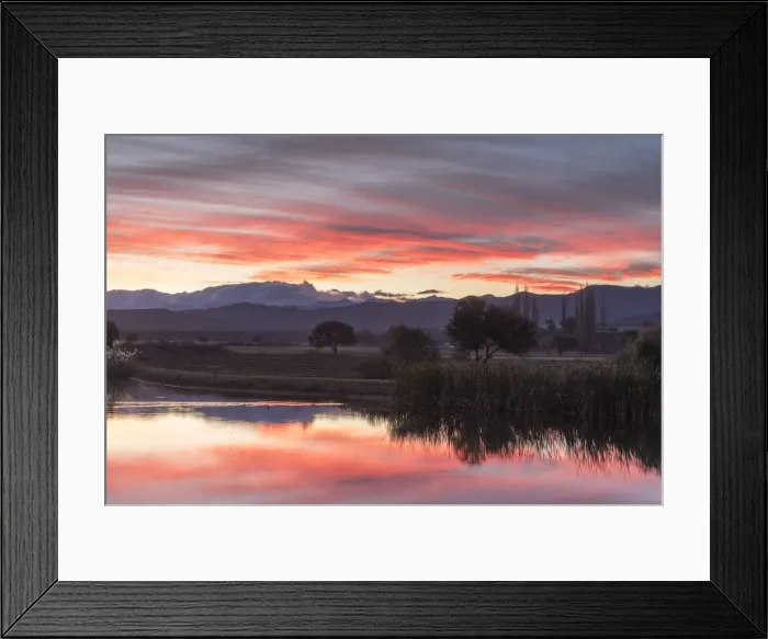 Framed Print : View of Swartberg Mountains at sunset, Oudtshoorn, Western Cape, South Africa Framed Print : View of Swartberg Mountains at sunset, Oudtshoorn, Western Cape, South Africa