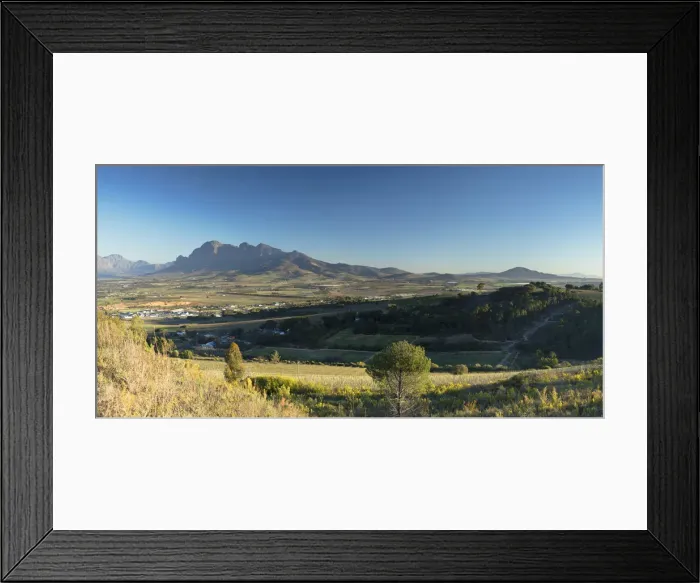 Framed Print : Simonsberg Mountain and Paarl Valley, Paarl, Western Cape, South Africa Framed Print : Simonsberg Mountain and Paarl Valley, Paarl, Western Cape, South Africa