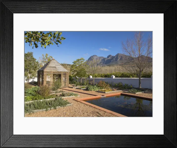 Framed Print : Herb garden at Babylonstoren Wine Estate, Paarl, Western Cape, South Africa Framed Print : Herb garden at Babylonstoren Wine Estate, Paarl, Western Cape, South Africa