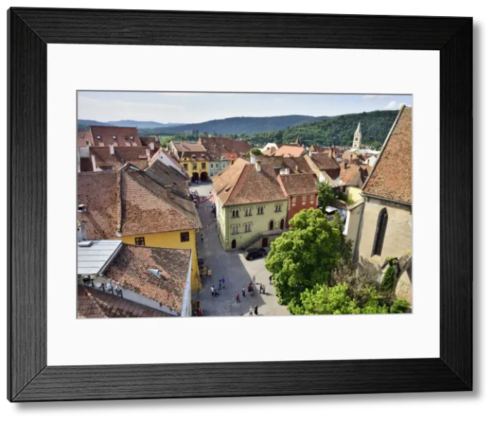 Framed Print : The medieval old town inside the citadel. A Unesco World Heritage Site. Sighisoara Framed Print : The medieval old town inside the citadel. A Unesco World Heritage Site. Sighisoara
