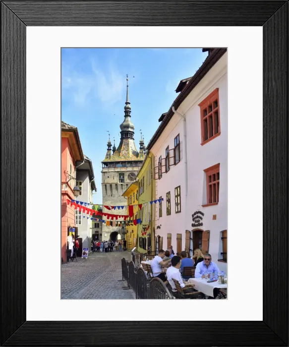 Framed Print : The medieval old town inside the citadel. A Unesco World Heritage Site. Sighisoara Framed Print : The medieval old town inside the citadel. A Unesco World Heritage Site. Sighisoara
