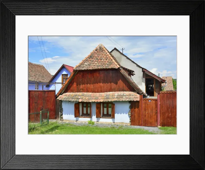 Framed Print : Saxon houses in Viscri, a Unesco World Heritage Site. Brasov county, Transylvania Framed Print : Saxon houses in Viscri, a Unesco World Heritage Site. Brasov county, Transylvania