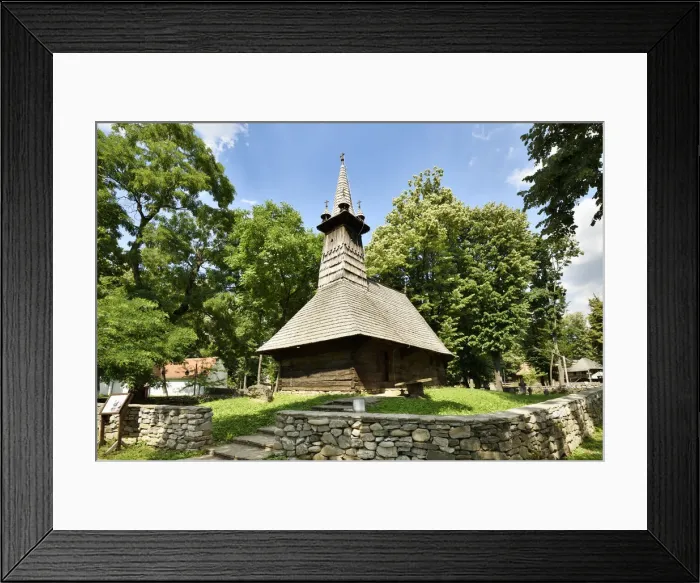 Framed Print : Turea wooden church, Cluj County, dating back to the 18th century Framed Print : Turea wooden church, Cluj County, dating back to the 18th century