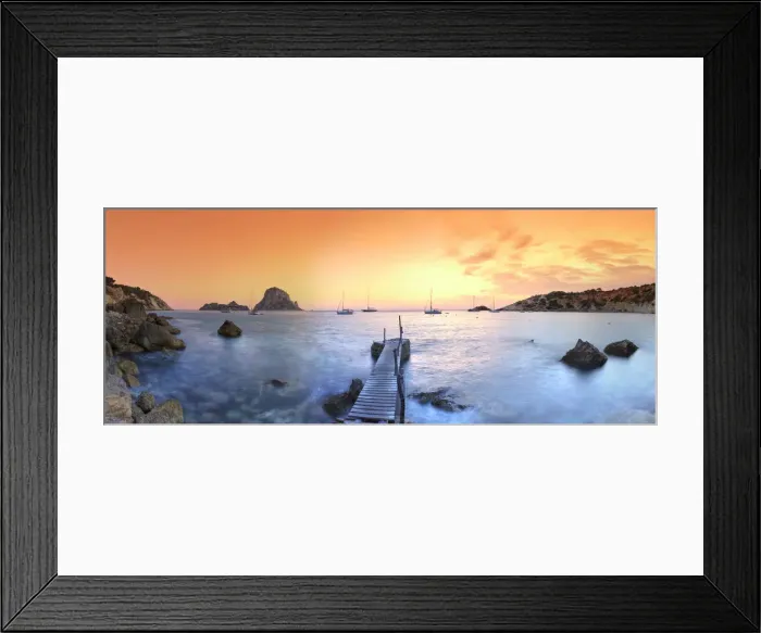Framed Print : Spain, Balearic Islands, Ibiza, Cala D Hort Beach Framed Print : Spain, Balearic Islands, Ibiza, Cala D Hort Beach