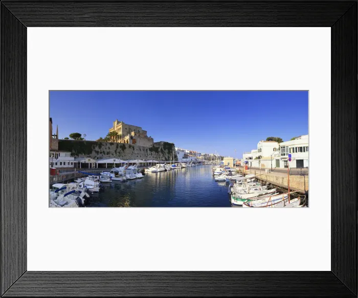 Framed Print : Spain, Balearic Islands, Menorca, Ciutadella, Old town and Old Harbour Framed Print : Spain, Balearic Islands, Menorca, Ciutadella, Old town and Old Harbour
