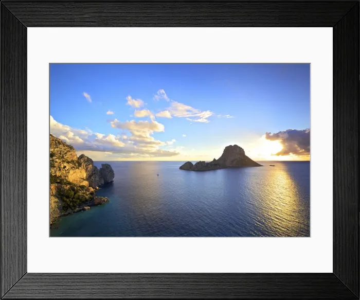 Framed Print : Es Vedra at Sunset, Ibiza, Balearic Islands, Spain Framed Print : Es Vedra at Sunset, Ibiza, Balearic Islands, Spain