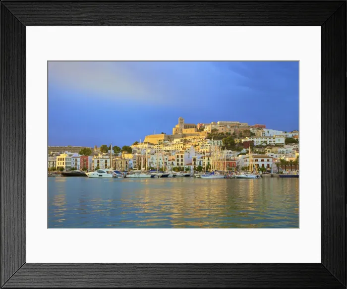 Framed Print : Sunrise Over Old Ibiza Town, Ibiza, Balearic Islands, Spain Framed Print : Sunrise Over Old Ibiza Town, Ibiza, Balearic Islands, Spain