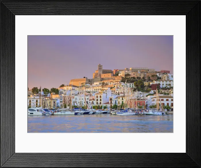 Framed Print : Sunrise Over Old Ibiza Town, Ibiza, Balearic Islands, Spain Framed Print : Sunrise Over Old Ibiza Town, Ibiza, Balearic Islands, Spain
