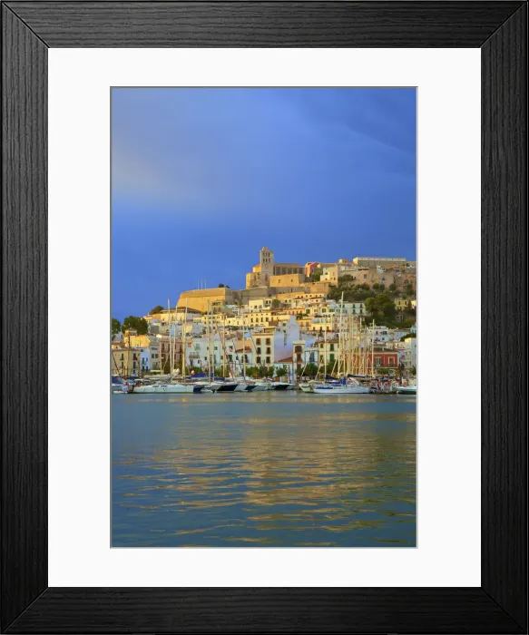 Framed Print : Sunrise Over Old Ibiza Town, Ibiza, Balearic Islands, Spain Framed Print : Sunrise Over Old Ibiza Town, Ibiza, Balearic Islands, Spain