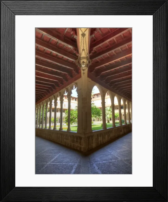 Framed Print : Spain, Balearic Islands, Mallorca, Palma de Mallorca, Basilica de Sant Francesc, cloister Framed Print : Spain, Balearic Islands, Mallorca, Palma de Mallorca, Basilica de Sant Francesc, cloister