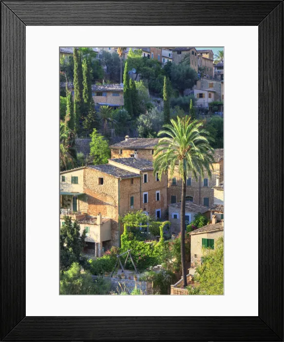 Framed Print : Spain, Balearic Islands, Mallorca, Serra de Tramuntana, Deia Village Framed Print : Spain, Balearic Islands, Mallorca, Serra de Tramuntana, Deia Village