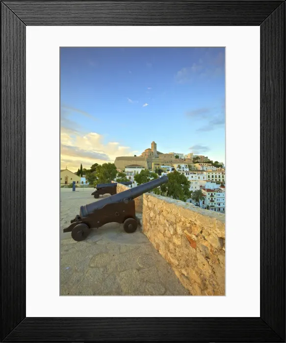 Framed Print : View from Baluarte de Santa Llucia to D Alt Vila, Ibiza, Balearic Islands, Spain Framed Print : View from Baluarte de Santa Llucia to D Alt Vila, Ibiza, Balearic Islands, Spain