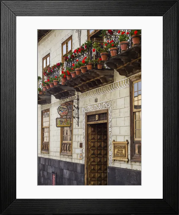 Framed Print : Spain, Canary Islands, Tenerife, La Orotava, Casa de los Balcones, historic building Framed Print : Spain, Canary Islands, Tenerife, La Orotava, Casa de los Balcones, historic building