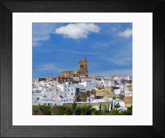 Framed Print : Spain, Andalucia, Cadiz Province, Arcos de la Frontera, a Pueblo Blanco, White Village Framed Print : Spain, Andalucia, Cadiz Province, Arcos de la Frontera, a Pueblo Blanco, White Village