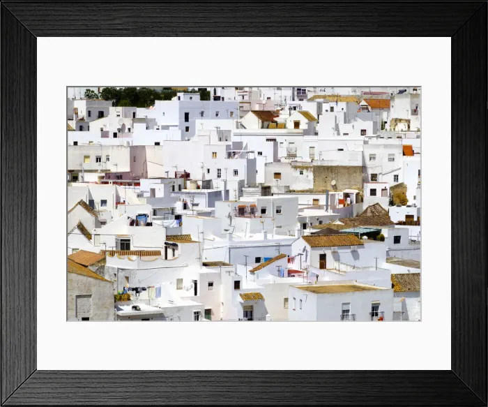 Framed Print : Spain, Andalucia, Cadiz Province, Vejer de la Frontera